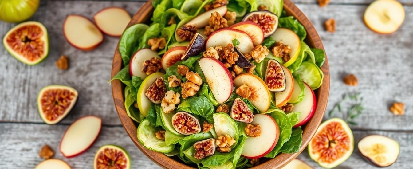 Apple, Fig & Brussels Sprouts Salad