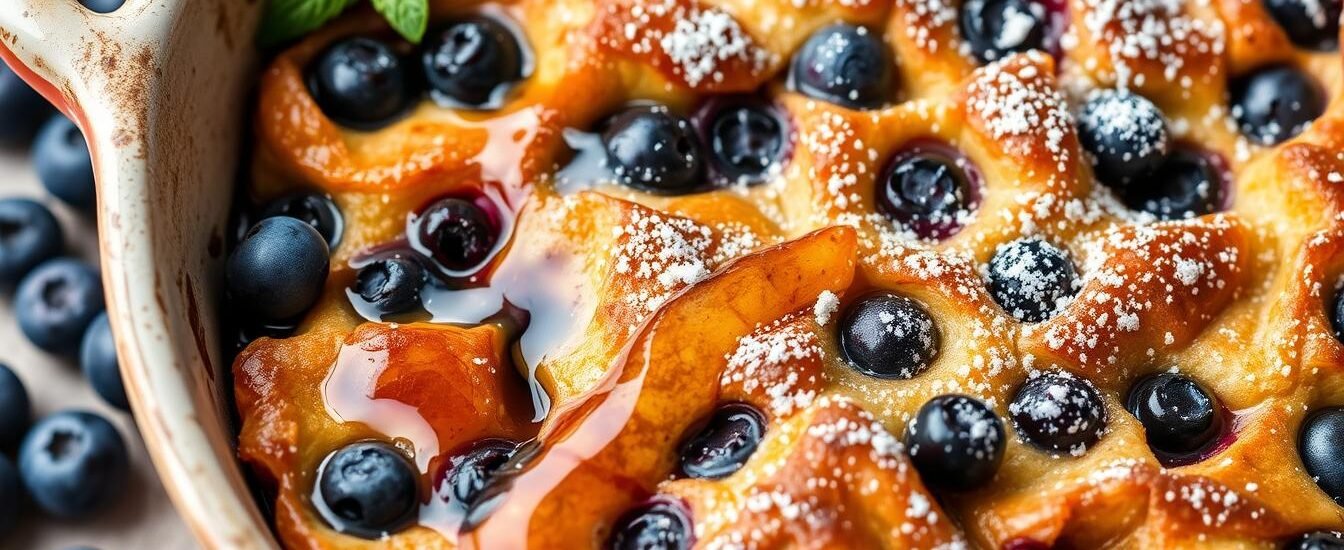 Baked Blueberry French Toast Casserole