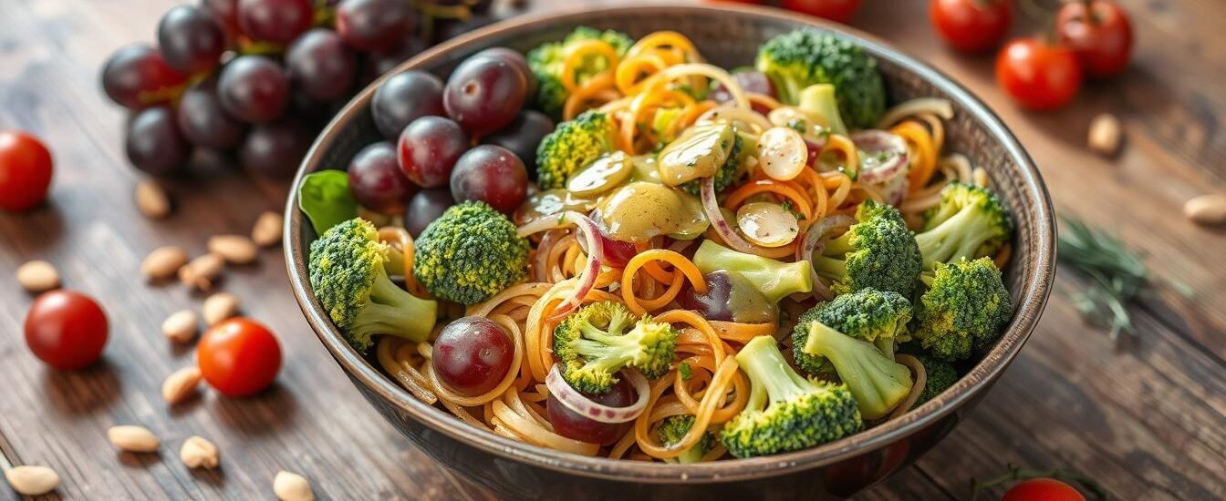 Broccoli, Grape, and Pasta Salad