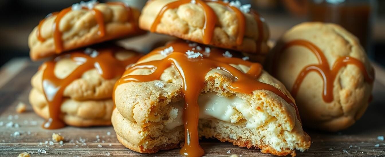 Caramel Cheesecake Cookies