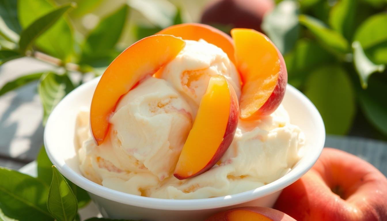 Fresh Peach Ice Cream