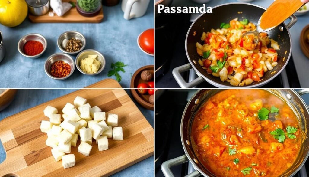 Paneer Pasanda cooking method