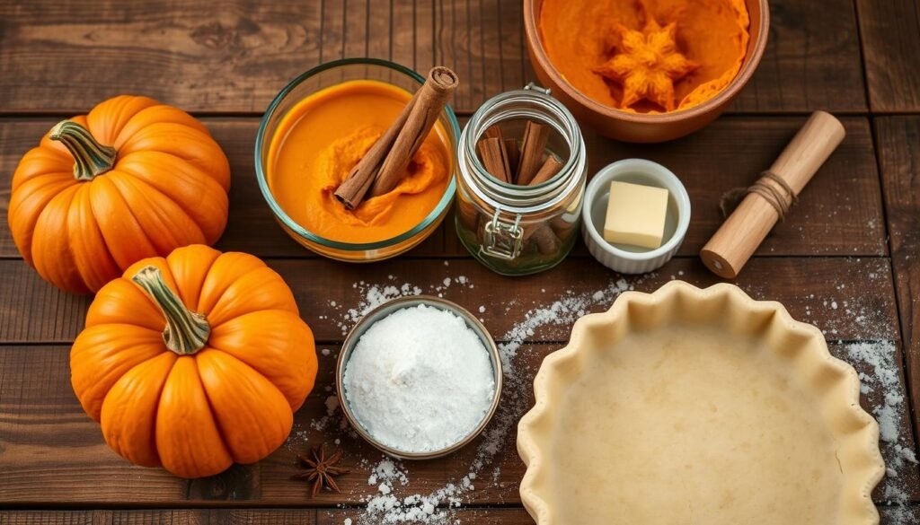 Pumpkin Pie ingredients