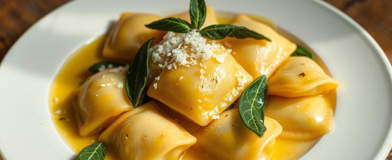 Ravioli with Sage Butter