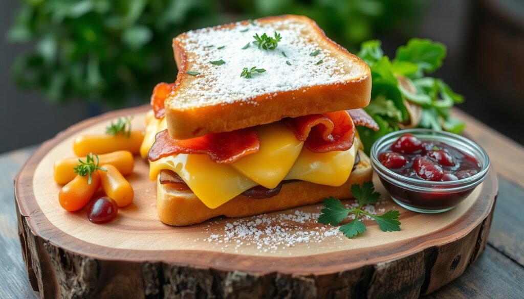 Serving suggestions Monte Cristo Sandwich