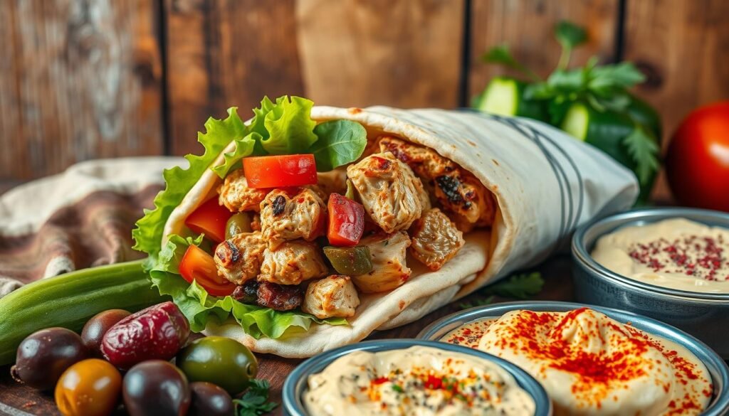 Shawarma and Mediterranean flavors