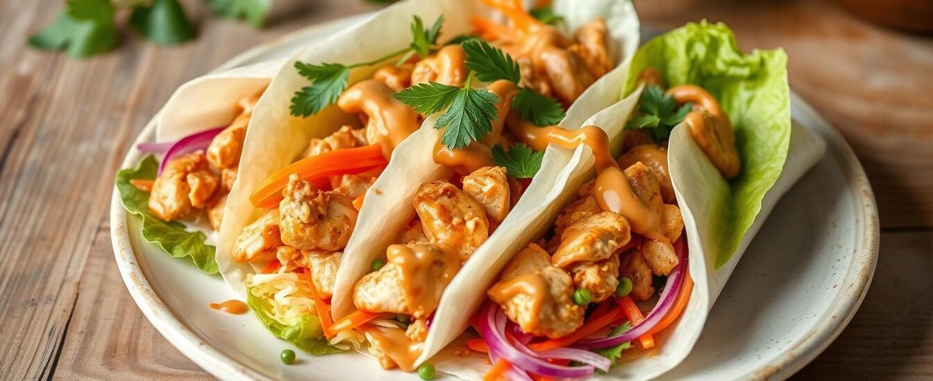 Thai Chicken Wraps