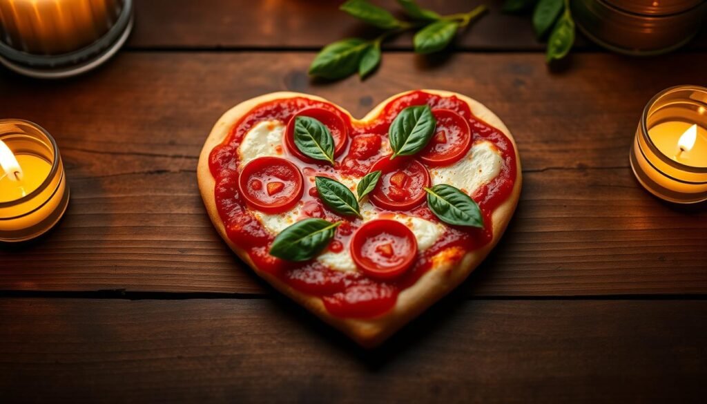 Valentine's Day pizza