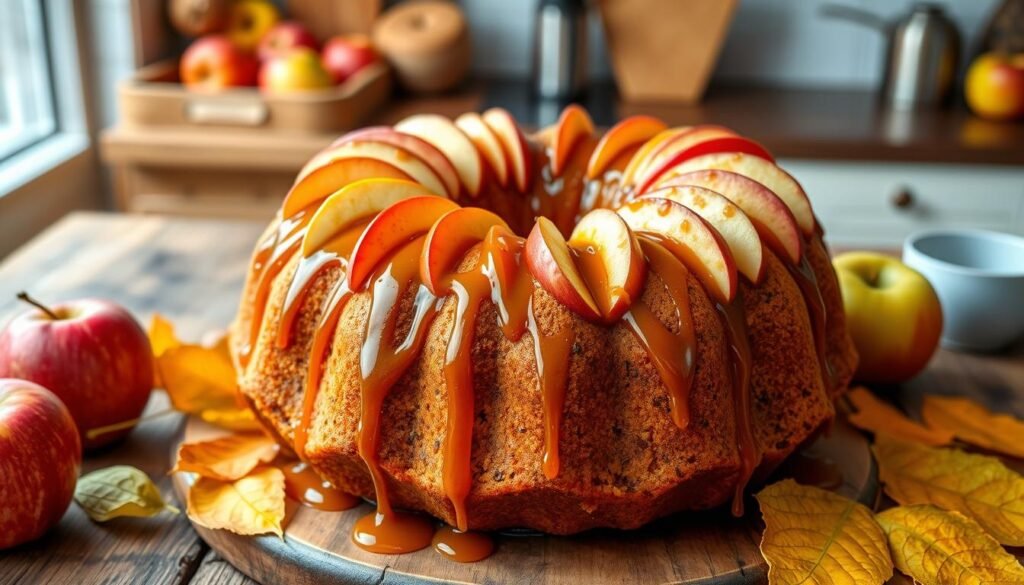 caramel apple bundt cake