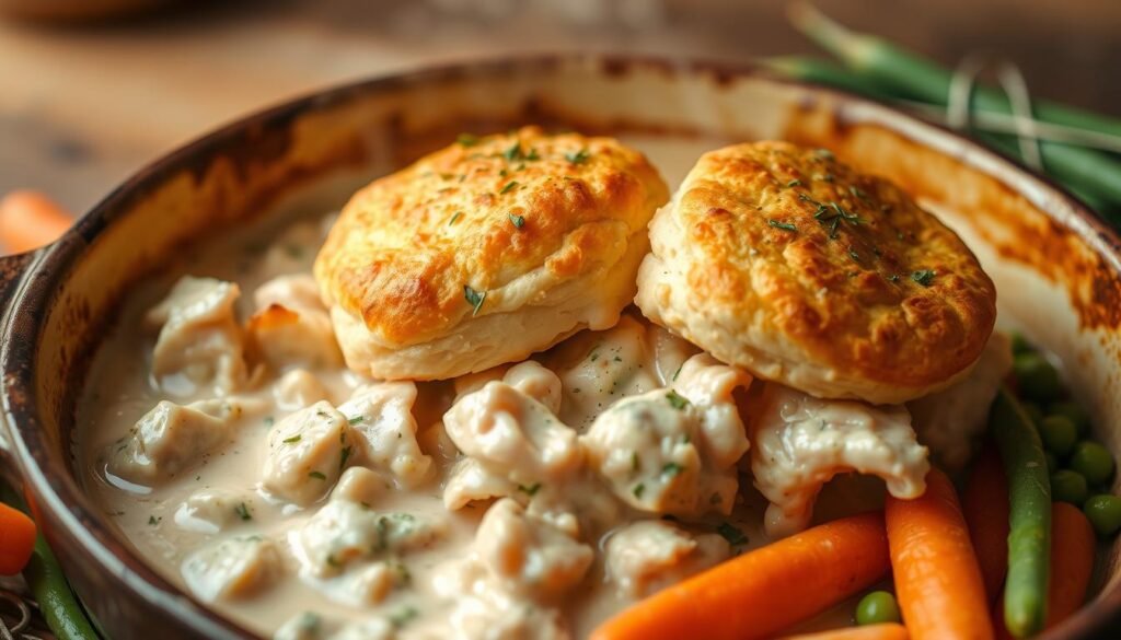 chicken and biscuit casserole