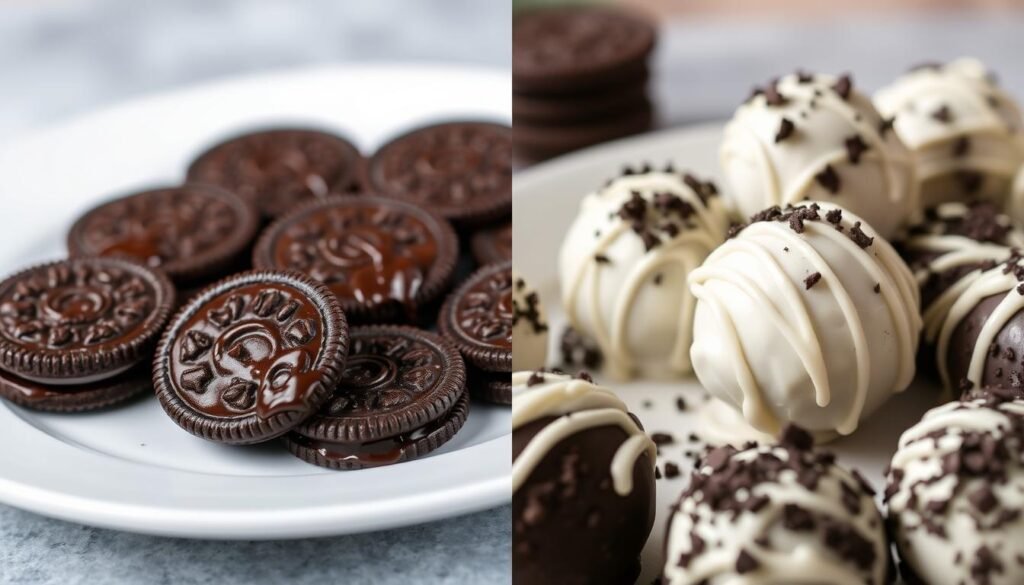 chocolate covered Oreos vs Oreo Balls