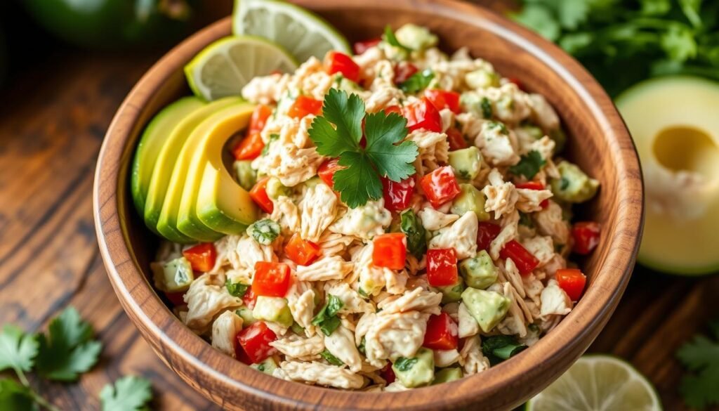 creamy avocado chicken salad