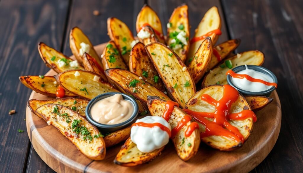 creative potato wedges