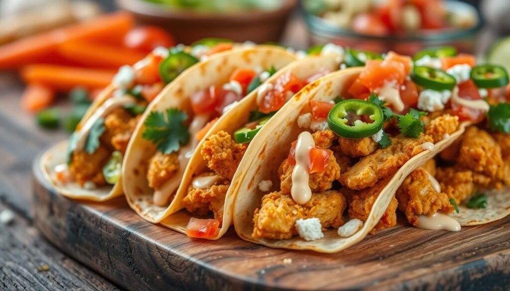 crispy chicken tacos