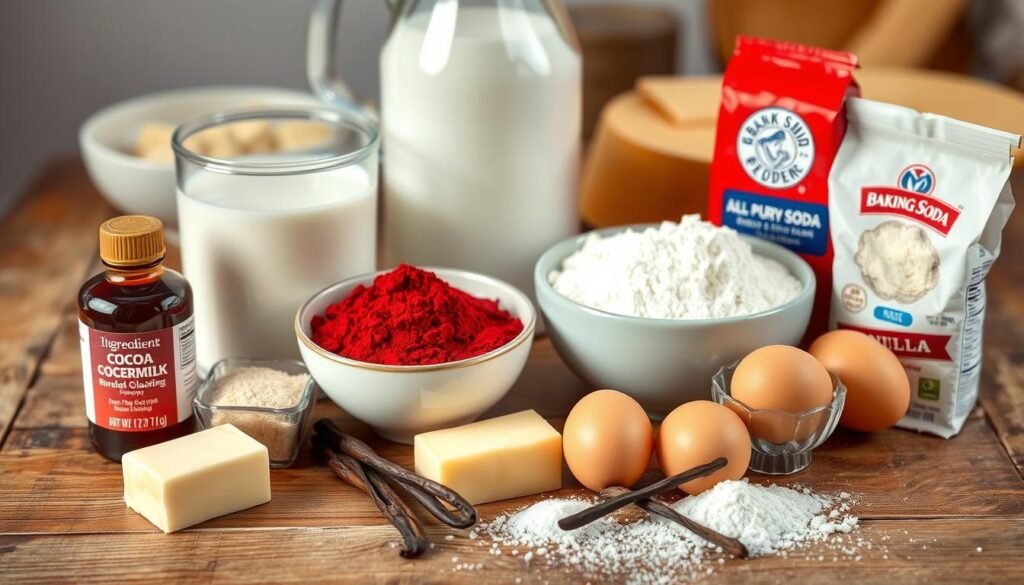 essential red velvet cake ingredients