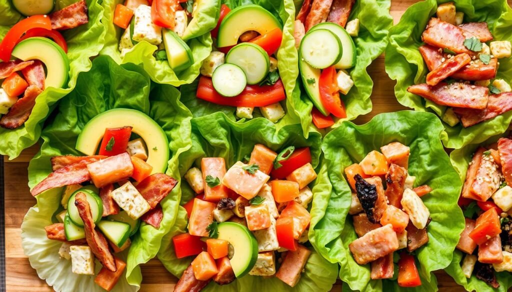 healthy variations of BLT wraps