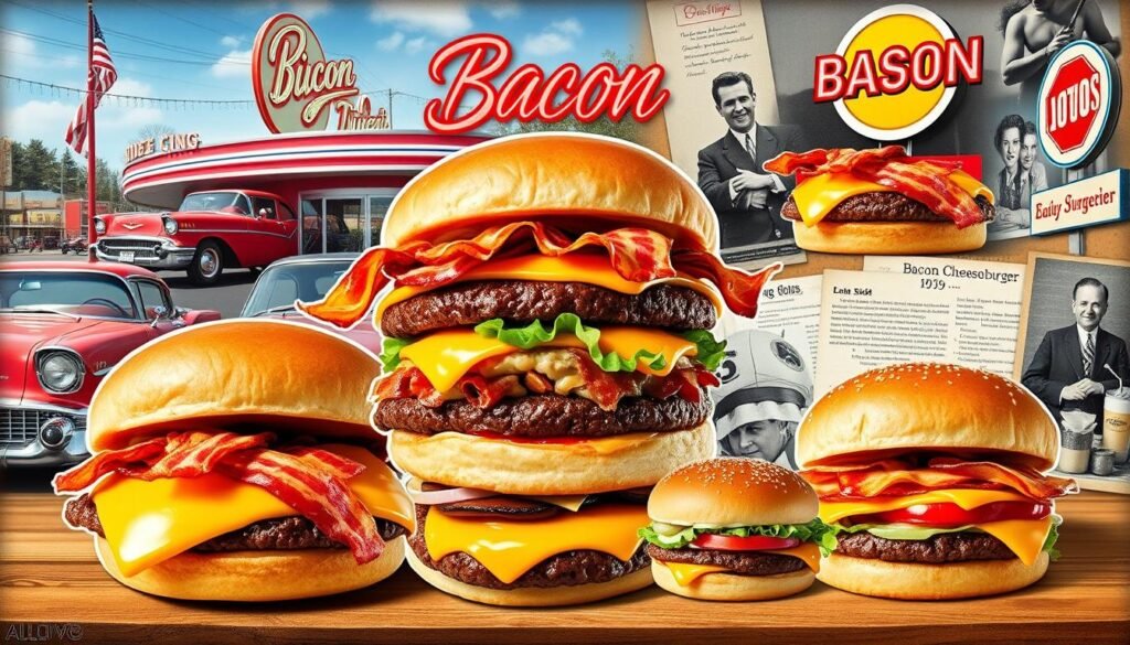 history of bacon cheeseburger