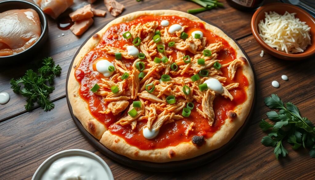 homemade buffalo chicken pizza recipe