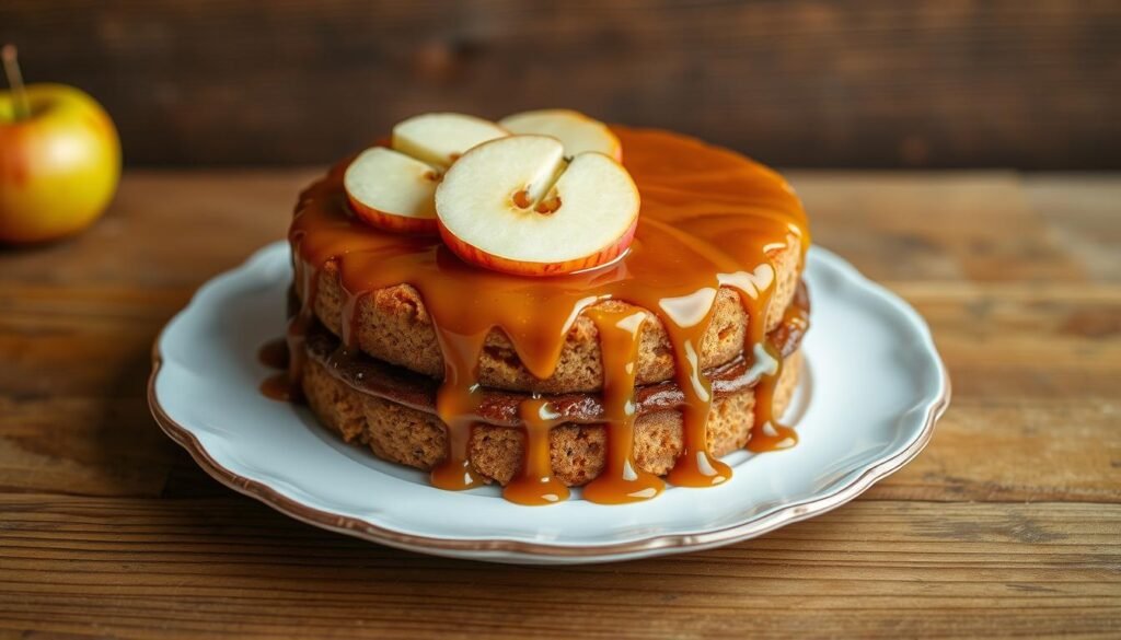 homemade caramel apple cake