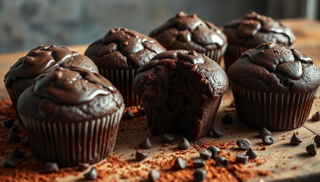 homemade chocolate muffins