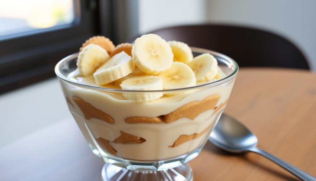 how to layer banana pudding