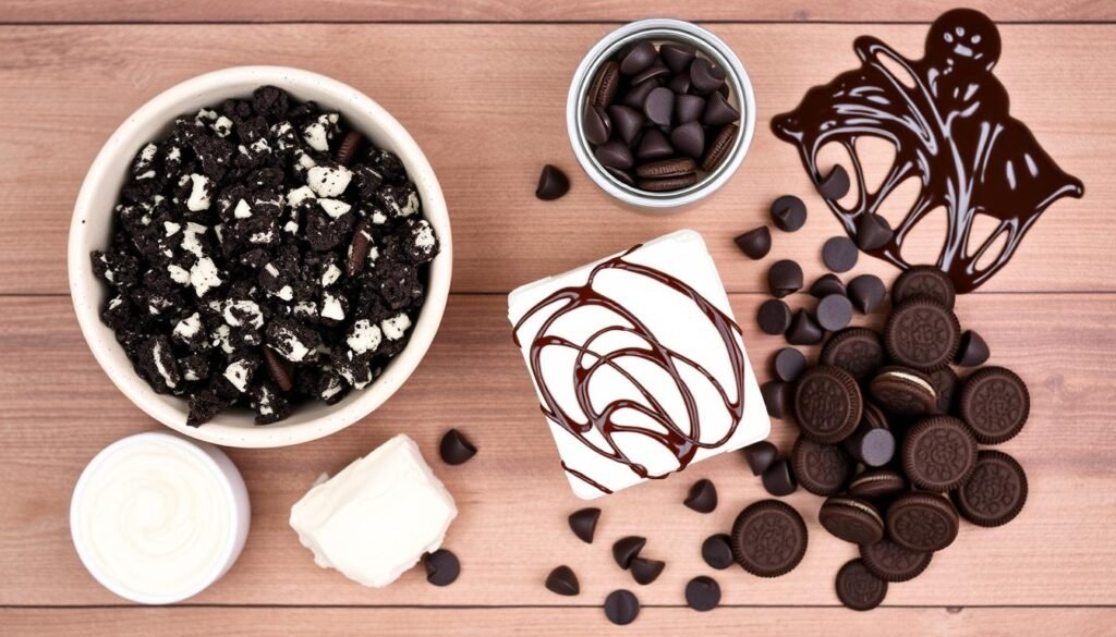 ingredients for homemade Oreo balls