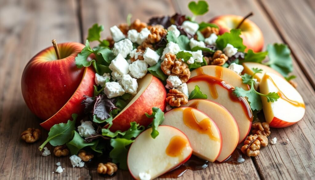 ingredients for honeycrisp apple salad