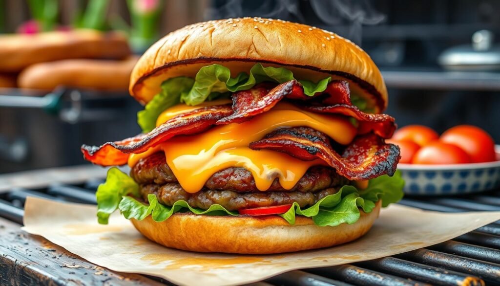 juicy grilled burger