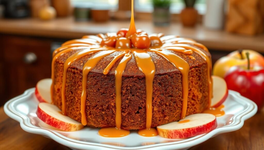 moist caramel apple cake