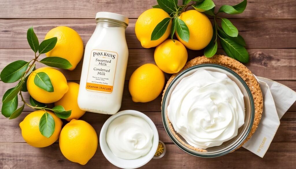 no-bake lemon pie ingredients list