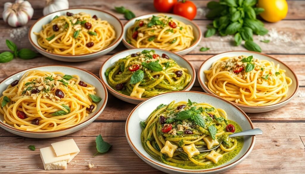 pesto pasta variations