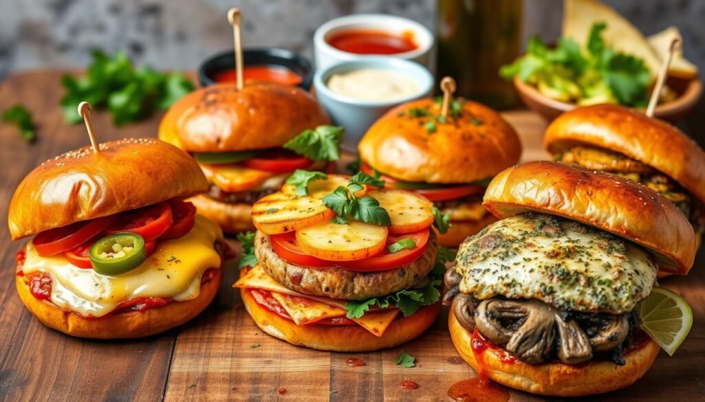 pizza burger variations