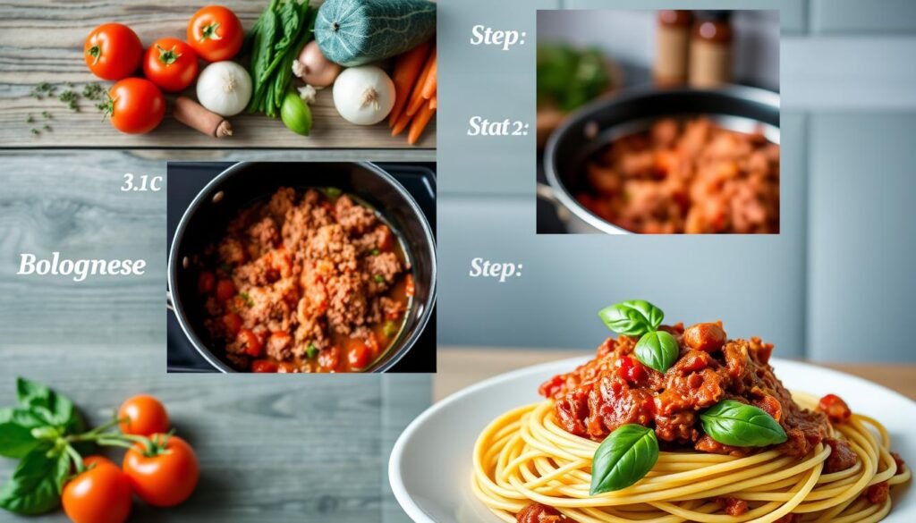 step-by-step Bolognese recipe