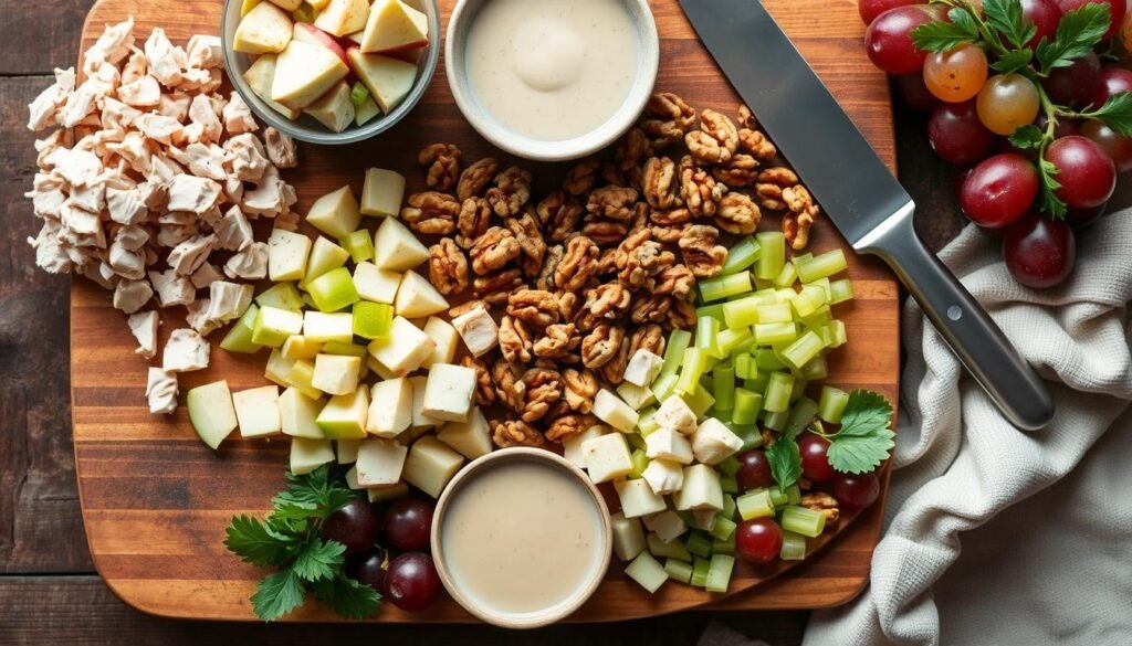 step-by-step Chicken Waldorf Salad