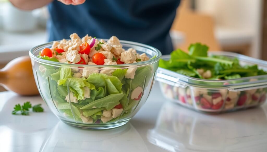 storing chicken salad