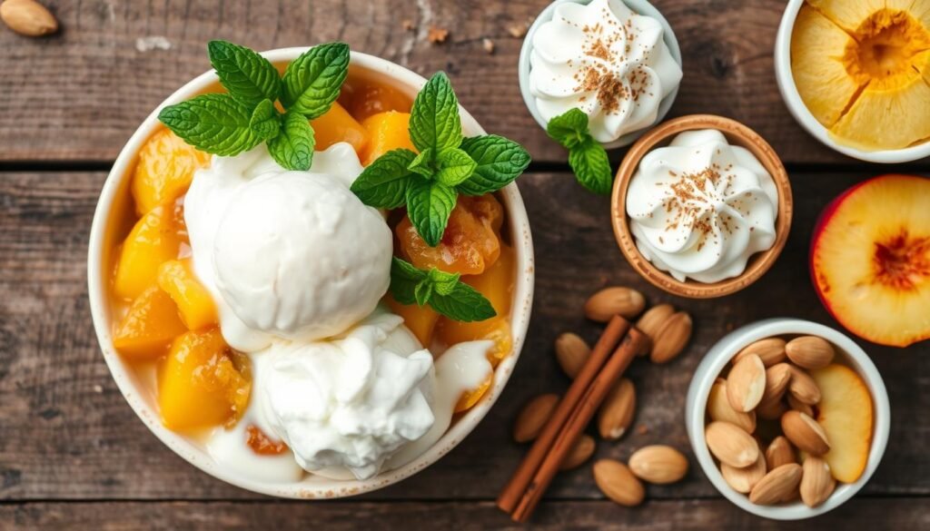 toppings for peach cobbler